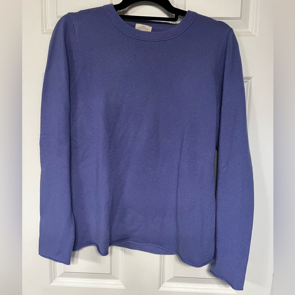 J. Crew Women’s Scoop Neck Sweater in Periwinkle Blue